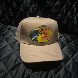 Khaki/beige trucker bass proshops hat